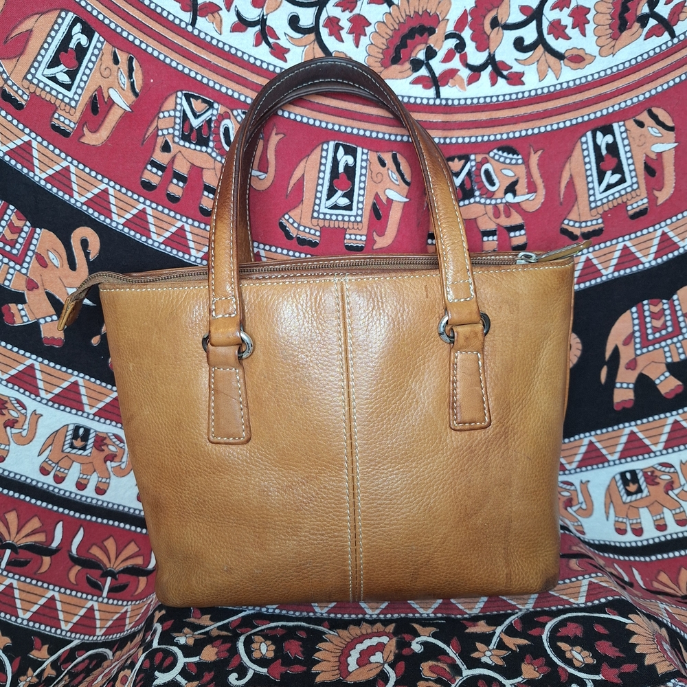 Fossil Vintage Y2K Leather Mini Tote Bag